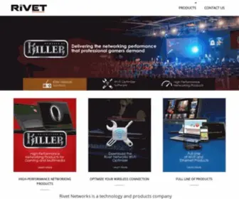 Rivetnetworks.com(Rivet Networks) Screenshot
