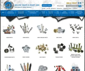 Rivetsonline.com(Jay-Cee Sales & Rivet, Inc) Screenshot