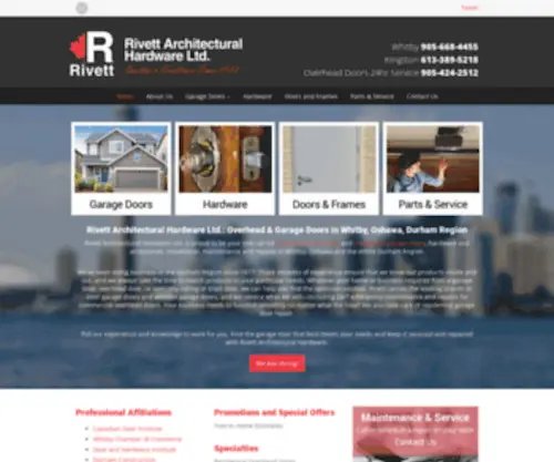 Rivett.com(Rivett Architectural Hardware Ltd) Screenshot