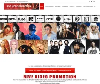 Rivevideo.com(Music Video Promotion Distribution Submission Company) Screenshot