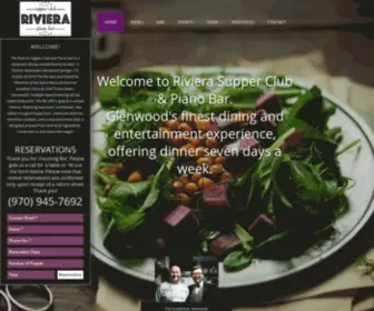 Rivieraglenwood.com(The Riviera Supper Club) Screenshot