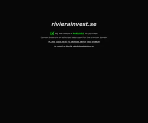 Rivierainvest.se(Fastigheter till salu i Alanya) Screenshot