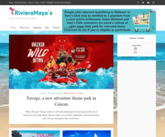 Rivieramayas.com(Your local guide in Riviera Maya) Screenshot