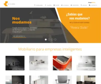 Rivieramex.com.mx(Mobiliario para oficina) Screenshot