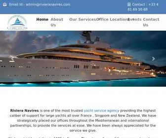 Rivieranavires.com(Riviera Navires) Screenshot