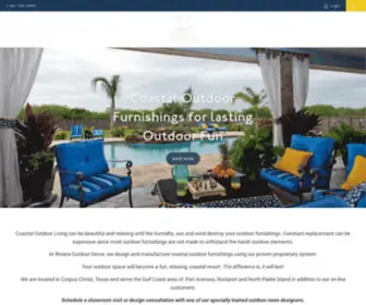 Rivieraoutdoordecor.com(Outdoor Patio Rooms that feel like a fun resort) Screenshot