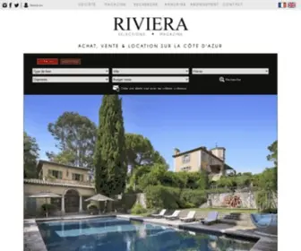 Rivieraselections.fr(Immobilier Cannes Antibes) Screenshot