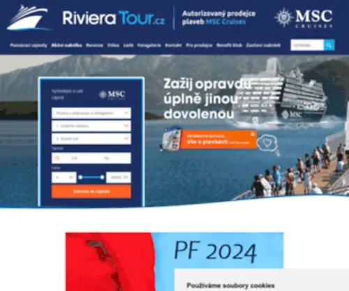 Rivieratour.cz(Rivieratour) Screenshot