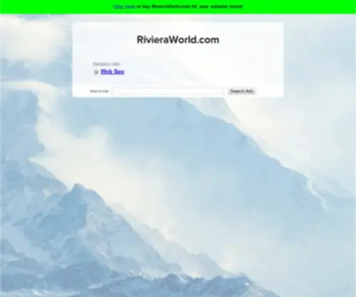 Rivieraworld.com(The Leading Riviera World Site on the Net) Screenshot