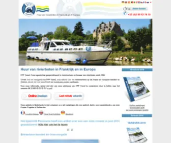 Riviertoerisme.com(Riviercruises en verhuur van rivierboten zonder vaarbewijs) Screenshot