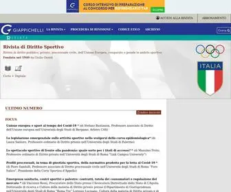 Rivistadirittosportivo.it(Rivista di Diritto Sportivo) Screenshot