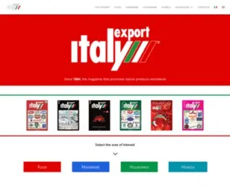 Rivistaitalyexport.it(La rivista che promuove il prodotto italiano nel mondo) Screenshot