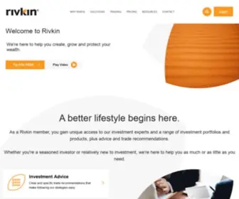 RivKin.com.au(Rivkin's investment solutions are designed to grow and protect your wealth) Screenshot