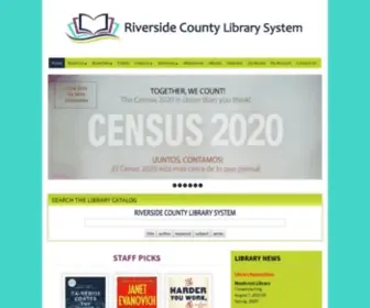 Rivlib.net(Riverside County Library System) Screenshot