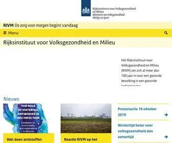 Rivm.nl(Rijksinstituut voor Volksgezondheid en Milieu) Screenshot