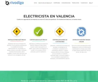 Rivodigo.com(Electricista Valencia) Screenshot