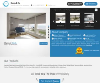 Rivorafabrics.in(Rivora & Co) Screenshot