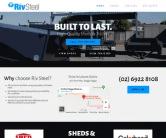 Rivsteel.com.au(RivSteel Wagga Sheds and Trailers) Screenshot