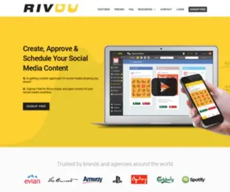 Rivuu.com(Social Media Scheduling and Workflow) Screenshot
