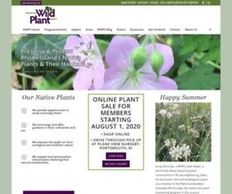 Riwps.org(The Rhode Island Wild Plant Society) Screenshot