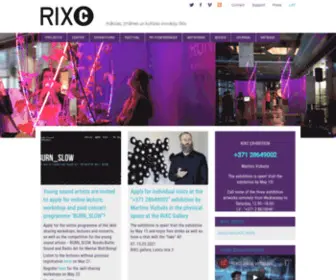 Rixc.org(The Center for New Media Culture) Screenshot