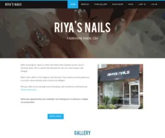 Riyasnails.com(Riya's Nails) Screenshot