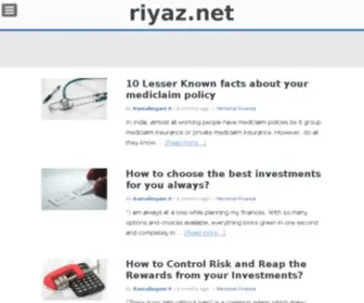 Riyaz.net(Technology Blog) Screenshot
