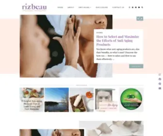 Rizbeau.com(Created by a Certified Organic Skincare Formulator) Screenshot