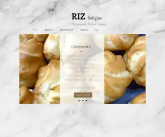 Rizdelights.com(Bakery) Screenshot