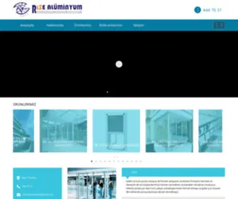 Rizealuminyum.com(Rize) Screenshot