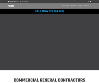 Rizecon.com(Denver Commercial Construction Company) Screenshot