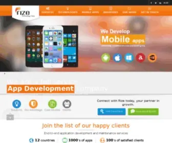 Rizecorp.com(Web & Mobile Apps Development) Screenshot