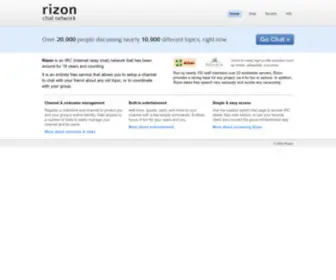 Rizon.net(Rizon Chat Network) Screenshot