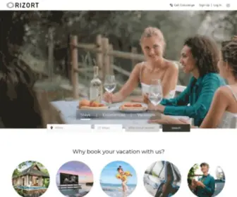 Rizort.com(Redefining your vacations with best stays and experiences) Screenshot