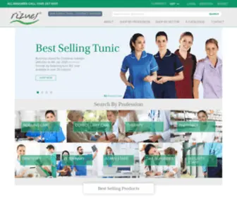 Rizues.com(Medical & Healthcare uniforms) Screenshot