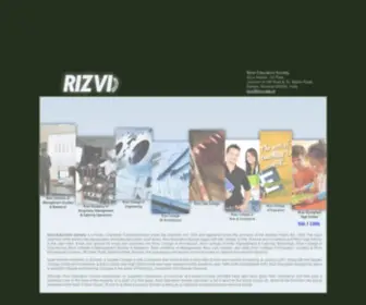 Rizvi.edu.in(Rizvi Education Society) Screenshot