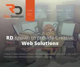 Rizvideveloper.com(Website Design & Developer Freelancer in Delhi) Screenshot