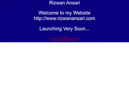 Rizwanansari.com(Rizwan) Screenshot