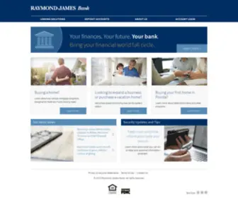 Rjbank.com(Raymond James Bank) Screenshot