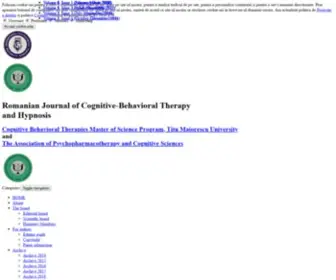RJCBTH.ro(Romanian Journal of Cognitive Behavioral Therapy and Hypnosis) Screenshot