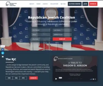 RJCHQ.org(Republican Jewish Coalition) Screenshot