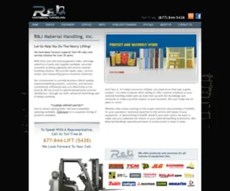 Rjforklift.com(R&J Material Handling) Screenshot