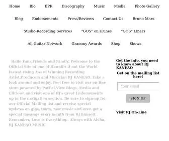 Rjkaneaomusic.com(RJ KANEAO MUSIC) Screenshot