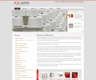 Rjkimpex.com(RJK IMPEX India) Screenshot