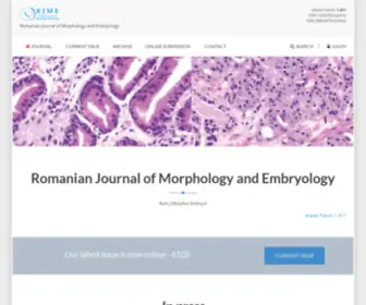 Rjme.ro(Romanian Journal of Morphology and Embryology) Screenshot