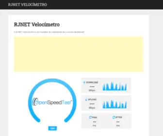 Rjnetvelocimetro.com.br(RJNET Velocímetro) Screenshot