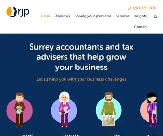 RJP.co.uk(Chartered Certified Accountants in Surrey) Screenshot