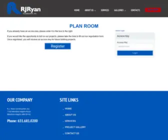 RJryanplanroom.com(Ryan Construction) Screenshot