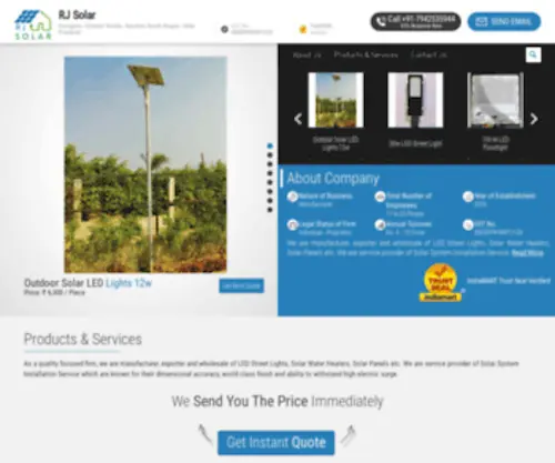 Rjsolar.in(RJ Solar) Screenshot