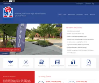 Rjuhsd.com(Roseville Joint Union High School District) Screenshot